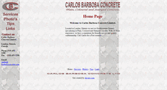 Desktop Screenshot of barbosaconcrete.com